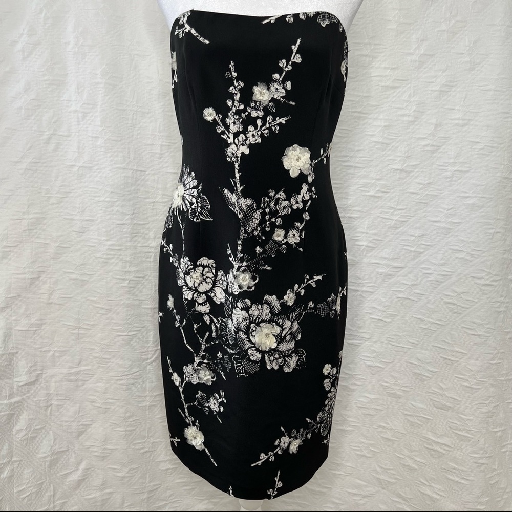 ! David Meister Mini Dress Strapless